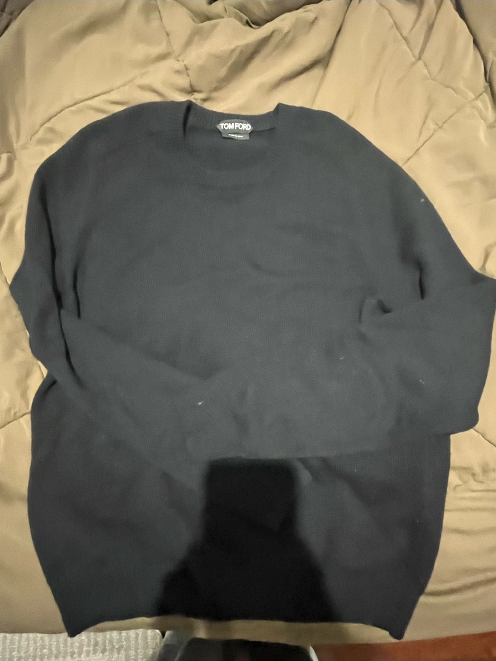 Tom Ford Men's Black Crewneck Knit Sweater